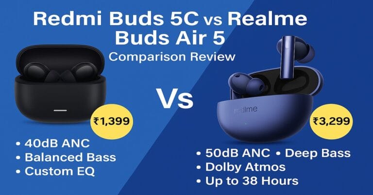 Redmi Buds 5C vs Realme Buds Air 5