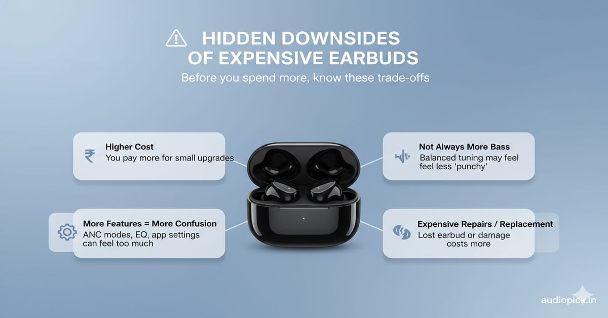 Do expensive TWS earbuds sound better Downsides