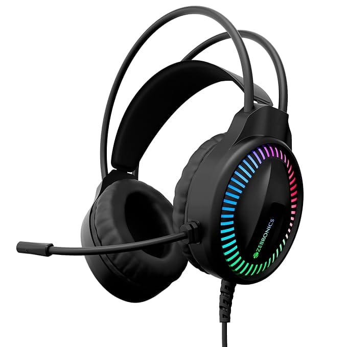 ZEBRONICS Blitz C Dolby Atmos Gaming Over Ear Wired Headphone