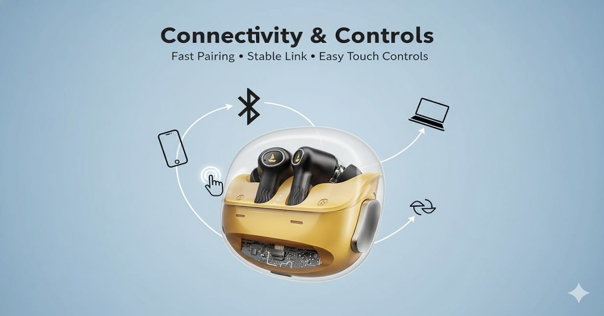 boAt Nirvana Crystl Controls