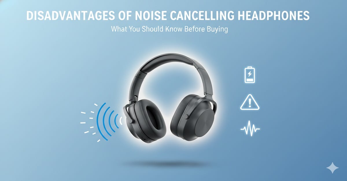 disadvantages of noise cancelling headphones
