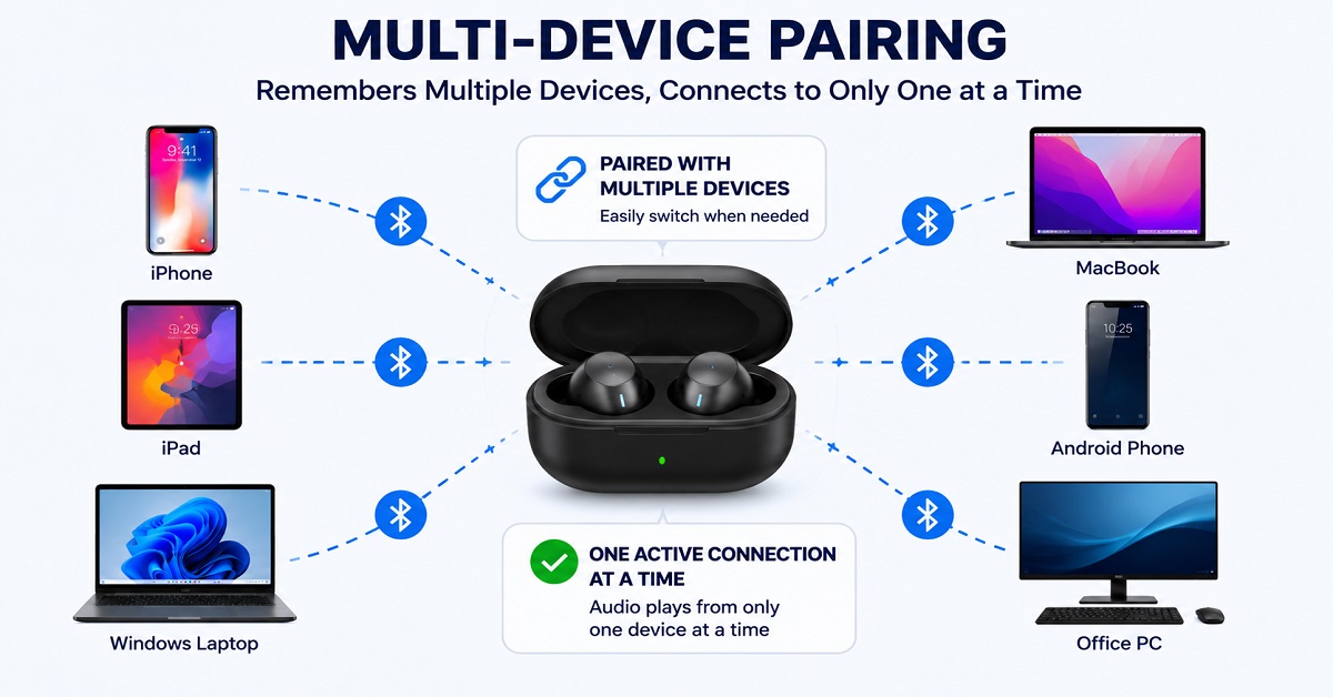 Bluetooth Multipoint Connectivity pairing