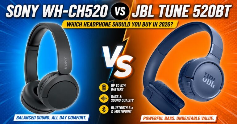 Sony WH-CH520 vs JBL Tune 520BT