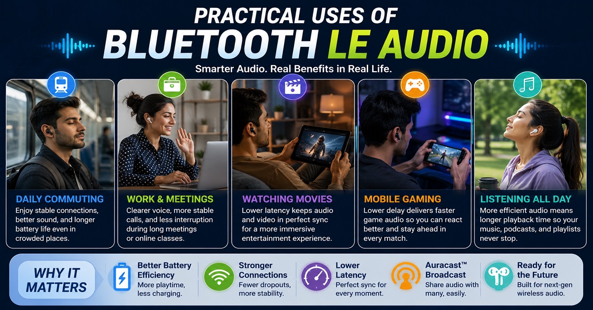Bluetooth LE Audio uses