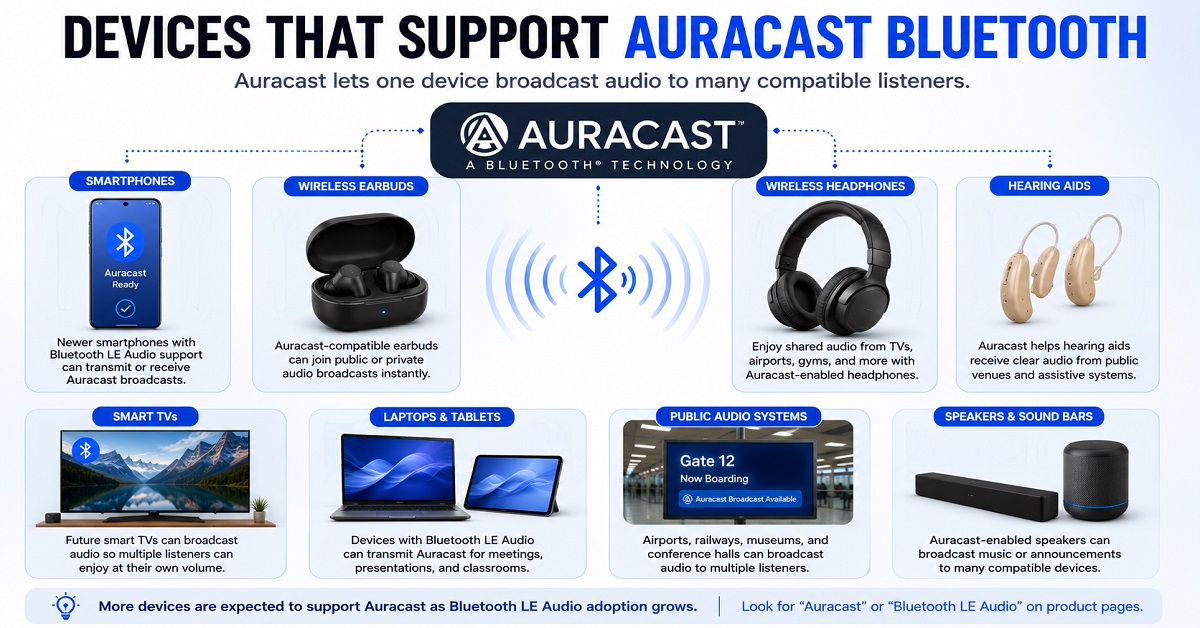 What is Auracast Bluetooth devices What is Auracast Bluetooth devices
