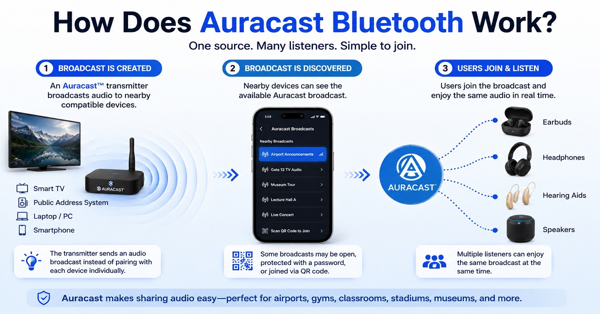 What is Auracast Bluetooth howitworks What is Auracast Bluetooth howitworks