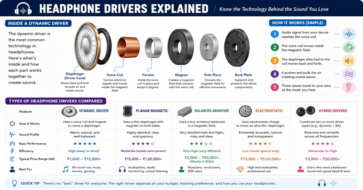 headphone drivers types