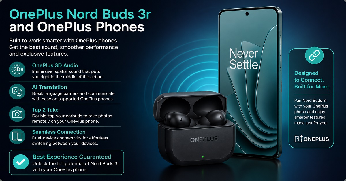 OnePlus Nord Buds 3R Phones
