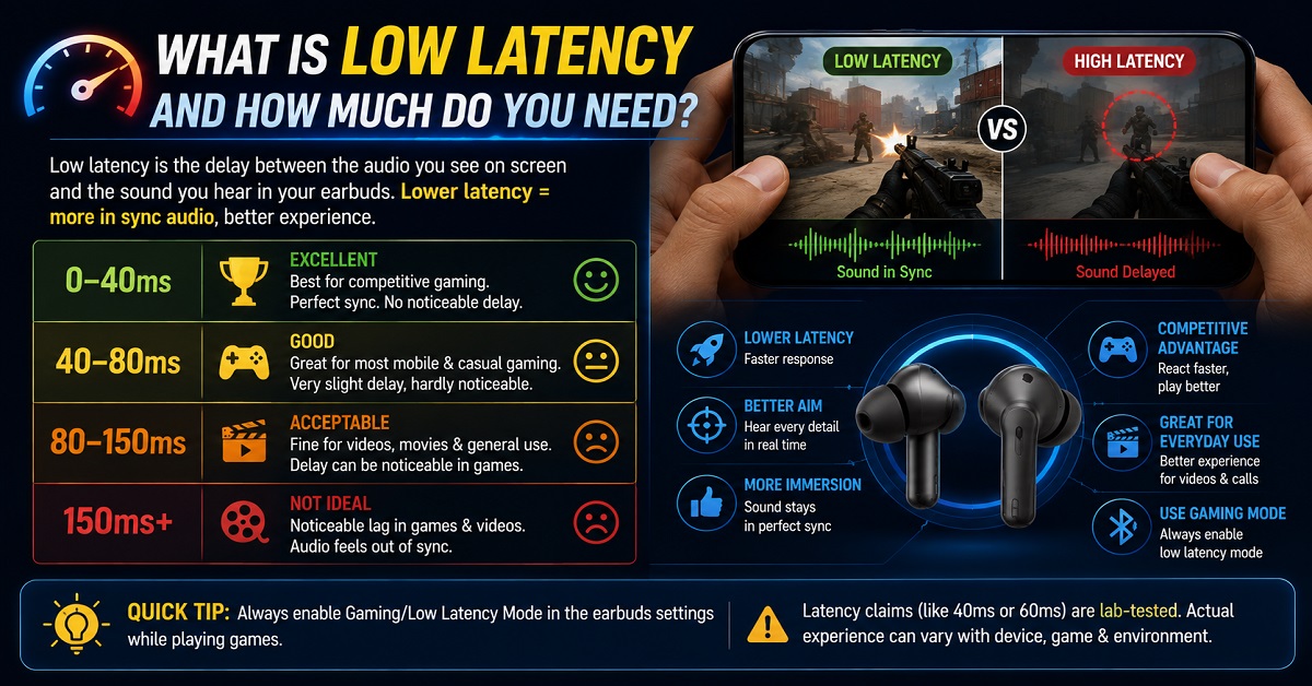 how to choose earbuds Latency