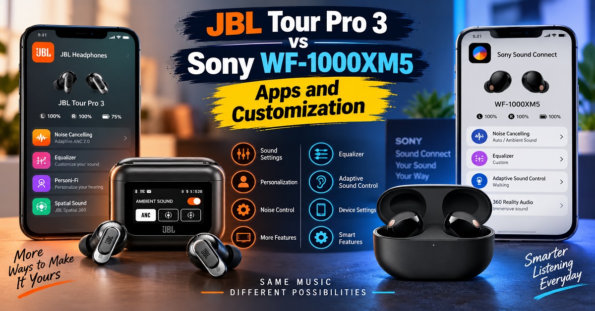 JBL Tour Pro 3 vs Sony WF-1000XM5 Apps JBL Tour Pro 3 vs Sony WF-1000XM5 Apps