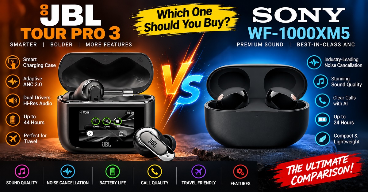 JBL Tour Pro 3 vs Sony WF-1000XM5
